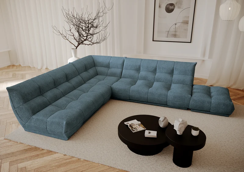 Canapé modulable XL COZY Bouclette