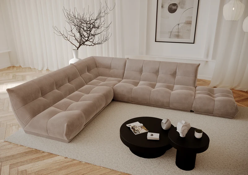 Canapé modulable XL COZY Velours