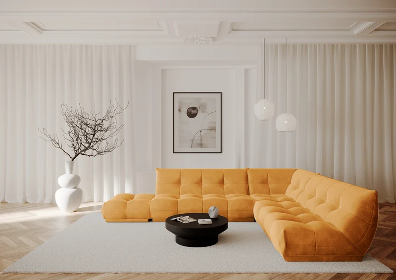 Canapé modulable XL COZY Velours
