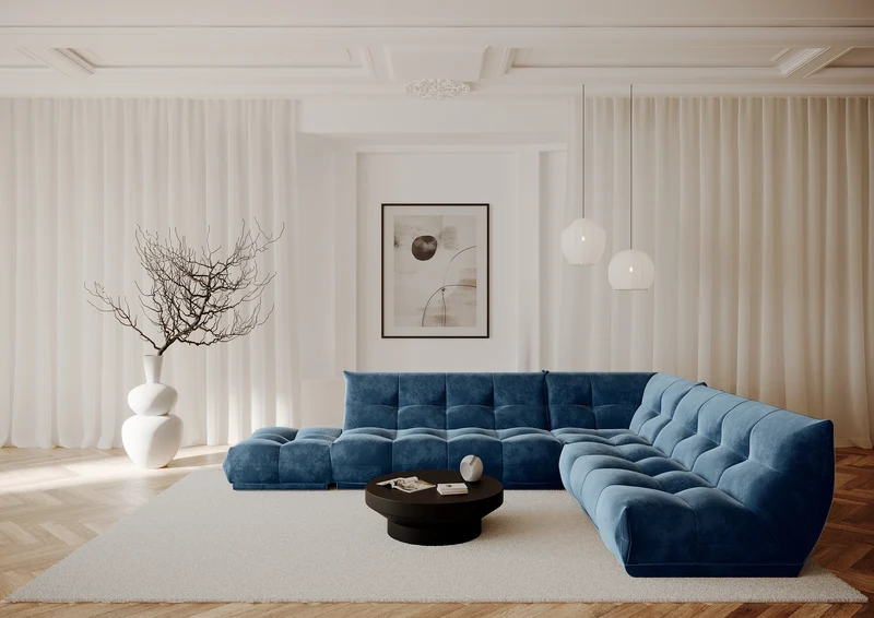 Canapé modulable XL COZY Velours