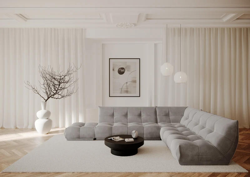 Canapé modulable XL COZY Velours