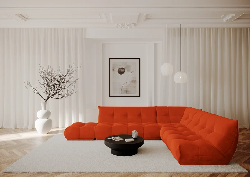 Canapé modulable XL COZY Velours