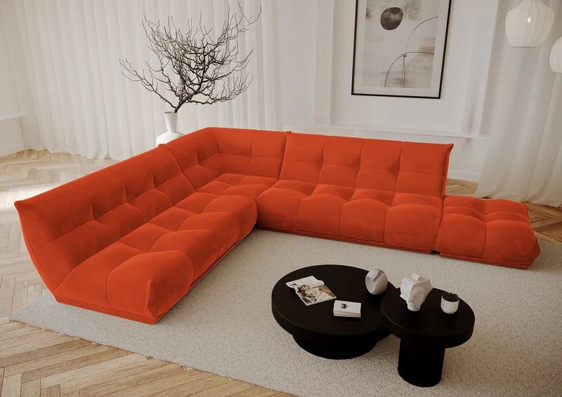 Canapé modulable XL COZY Velours
