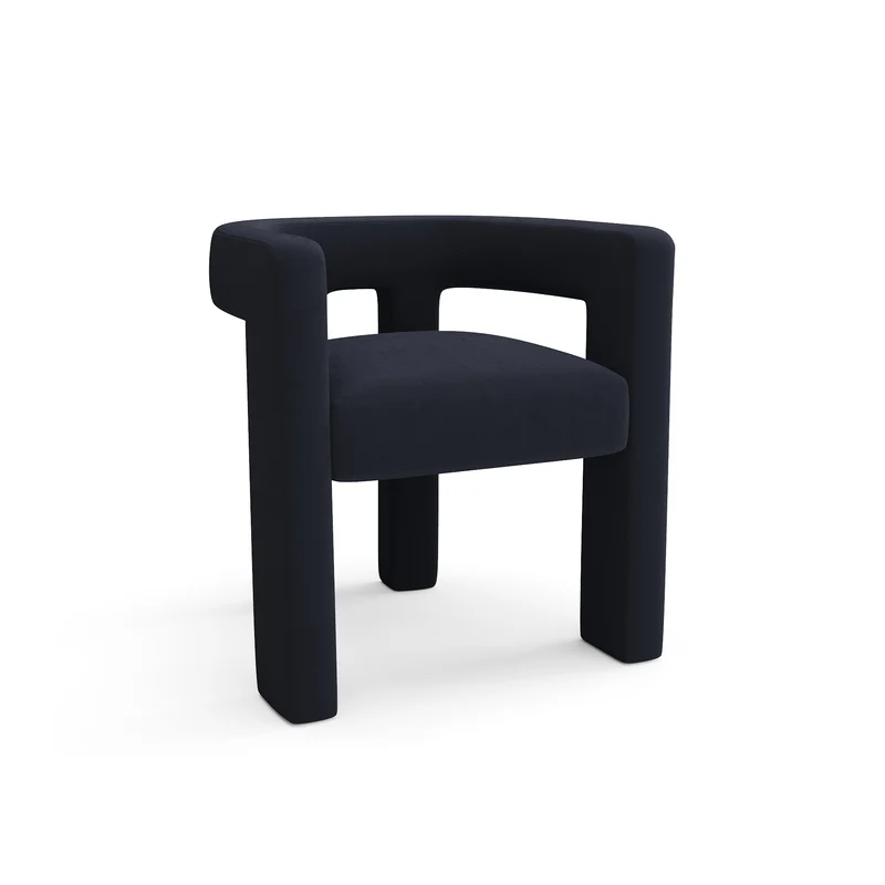 Fauteuil de salle à manger ALYA Velours lisse