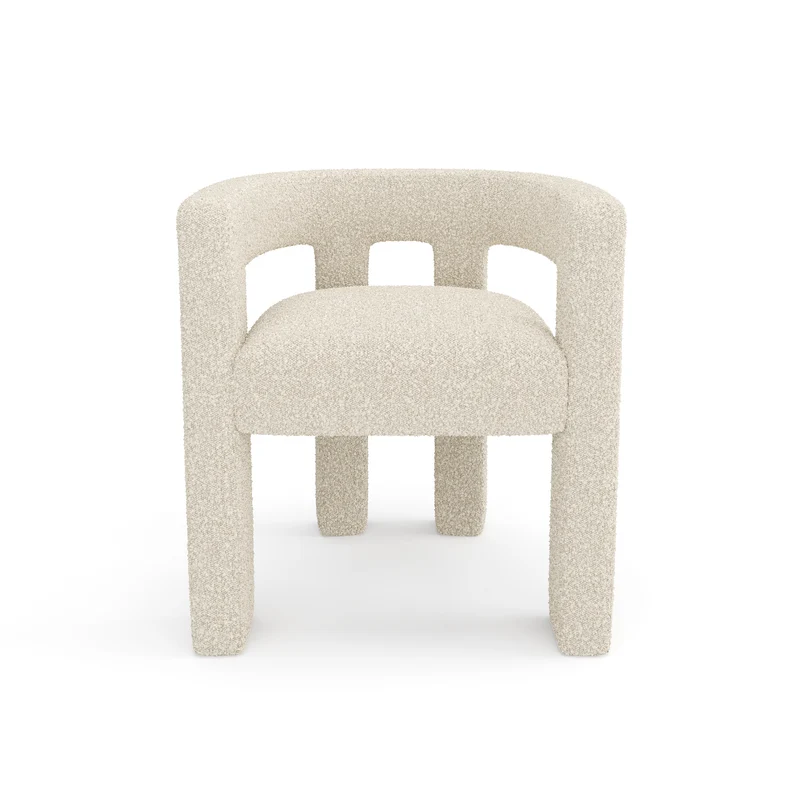 Fauteuil de salle à manger ALYA Tissu Bouclette