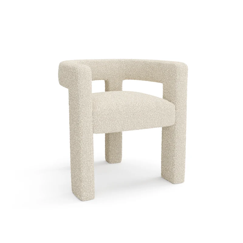 Fauteuil de salle à manger ALYA Tissu Bouclette