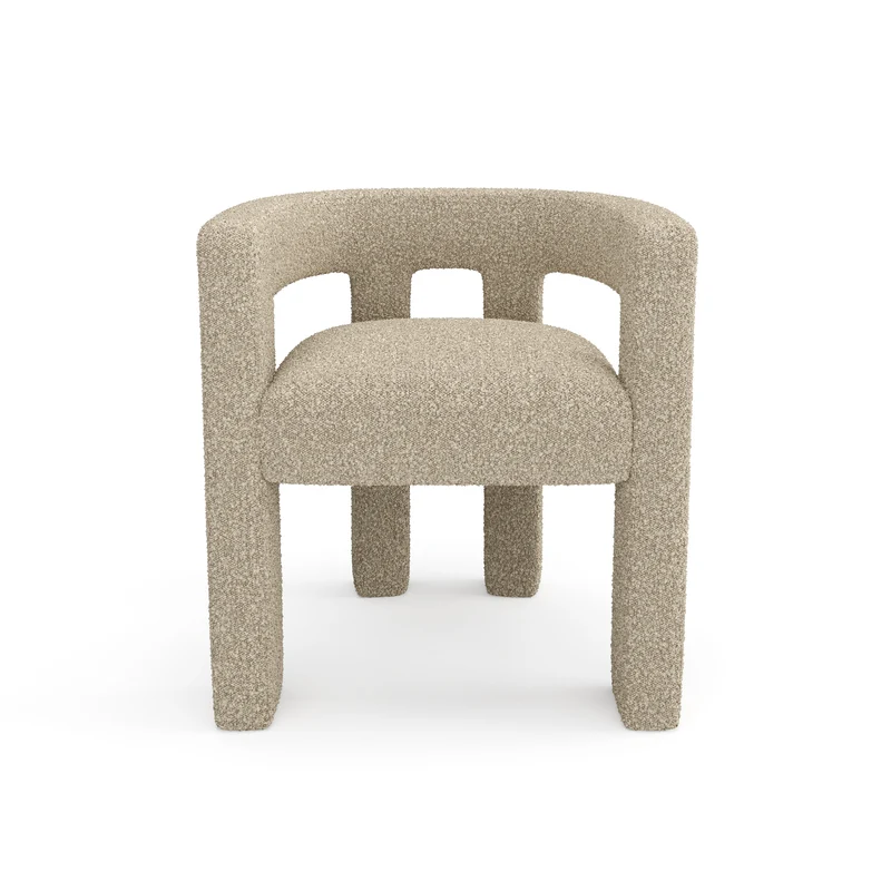 Fauteuil de salle à manger ALYA Tissu Bouclette