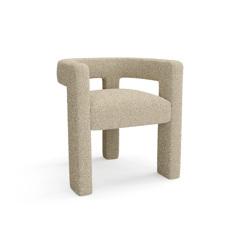 Fauteuil de salle à manger ALYA Tissu Bouclette