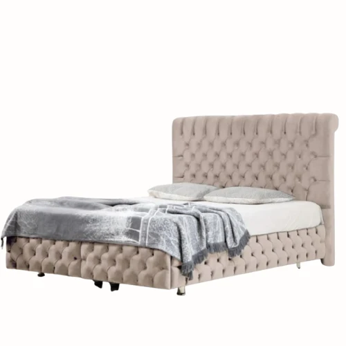 Lit coffre - Beige - Luna