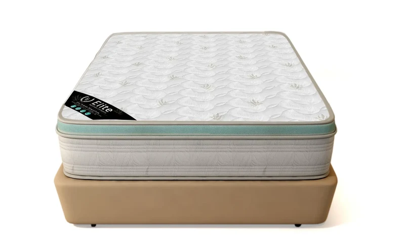 Matelas - Mémoire de Forme - 27cm d'Epaisseur - Aloe Vera - Elite