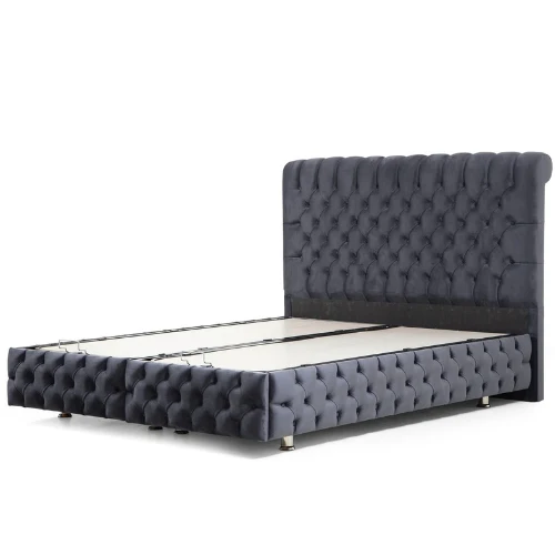 Lit Coffre - Gris Anthracite - Luna
