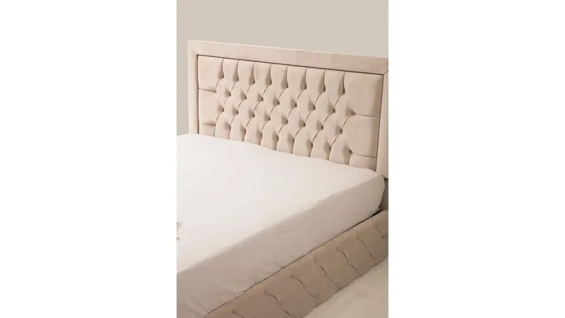 Cadre de lit - Beige - Roma