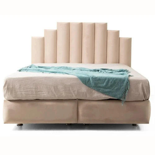 Lit coffre - Beige - Natura