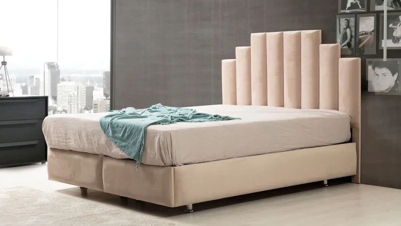 Lit coffre - Beige - Natura