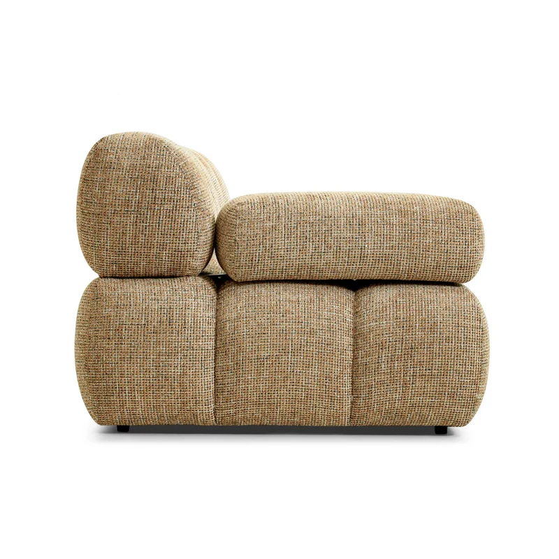 Canapé droit Waffle Tweed