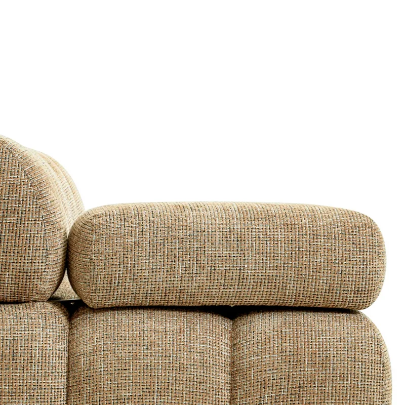 Canapé droit Waffle Tweed