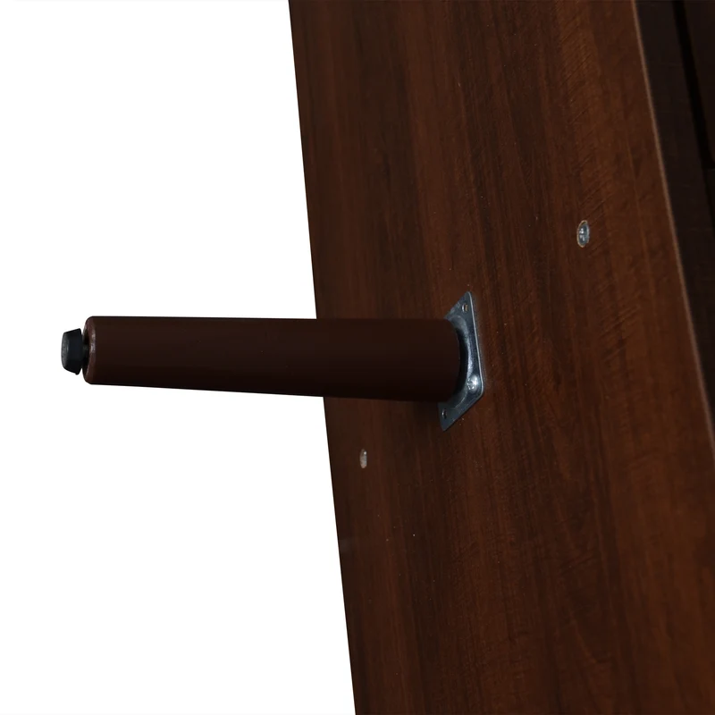 Meuble TV effet marron noyer portes en rotin 2 portes 2 tiroirs CEDARSONG