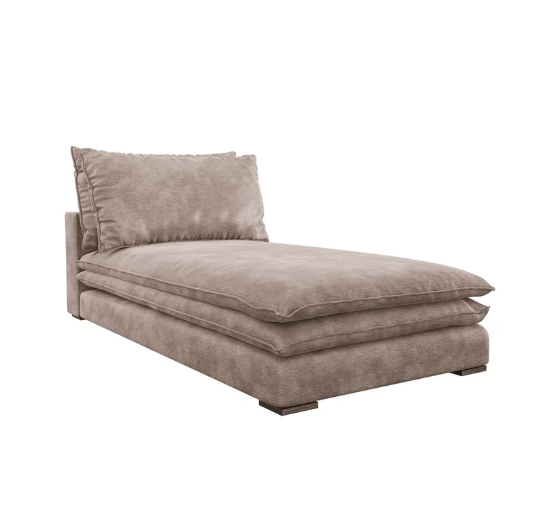 Chaise longue AARON Velours