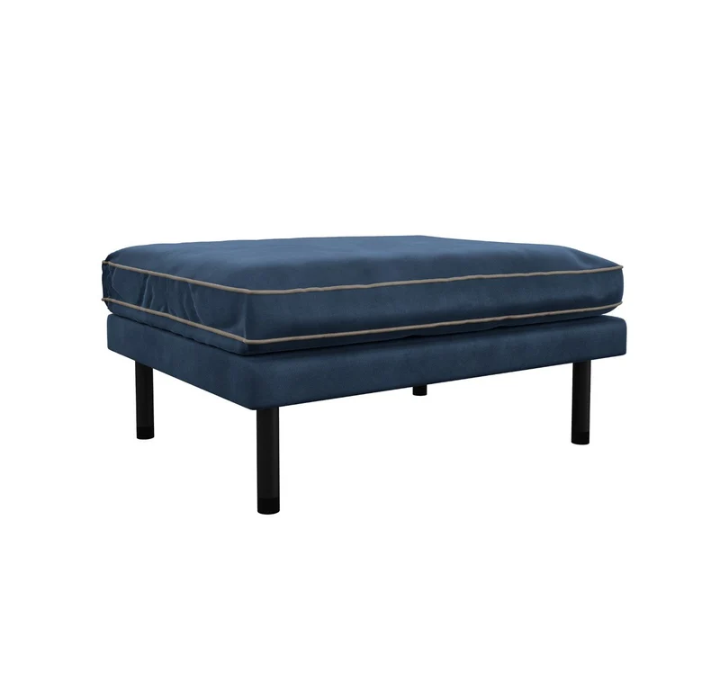 Pouf ESTER Velours et passepoil velours
