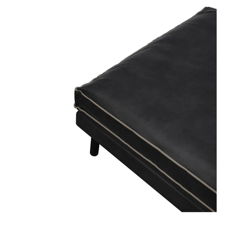 Pouf ESTER Velours et passepoil velours