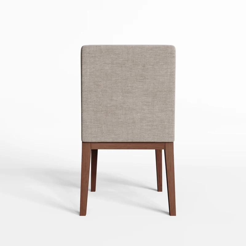 Lot de 2 chaises LOUISA Velours pieds noyers