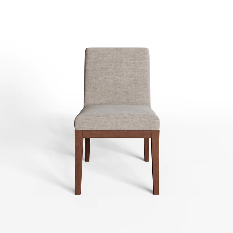 Lot de 2 chaises LOUISA Velours pieds noyers