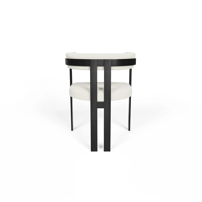 Chaise GRACE Bouclette pieds noirs