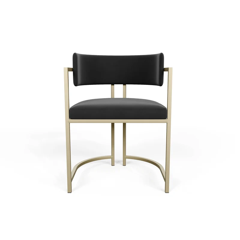 Chaise AVA Velours pieds dorés