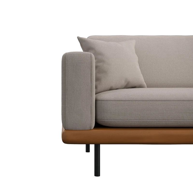 Canapé 2 places PIONI Tissu Tramé