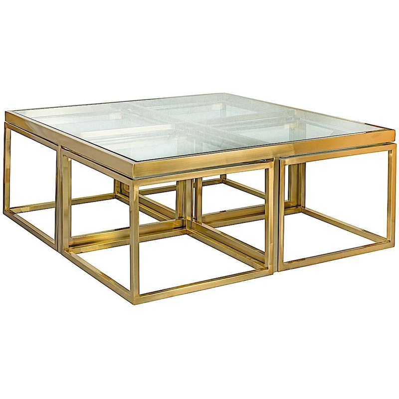 Bourgogne Table basse carrée