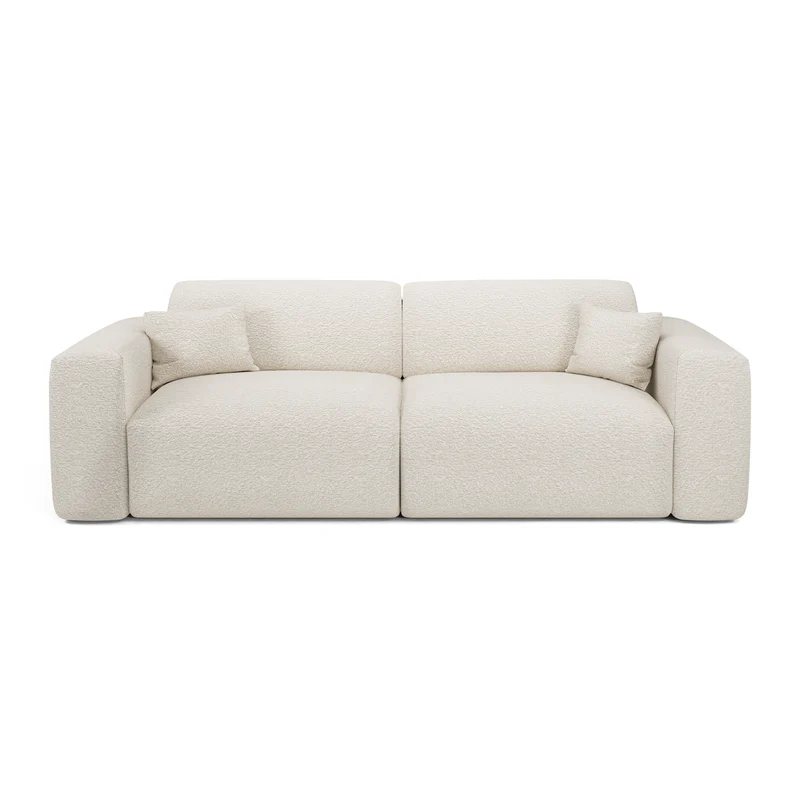 Canapé 4 places convertible LIVA Tissu bouclette