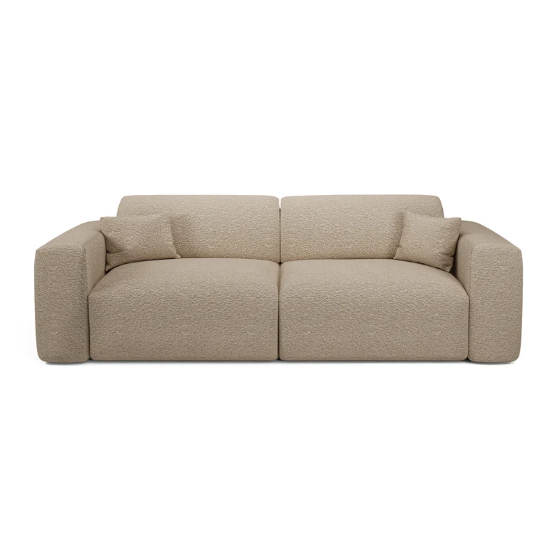 Canapé 4 places convertible LIVA Tissu bouclette