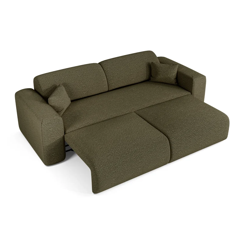 Canapé 4 places convertible LIVA Tissu bouclette