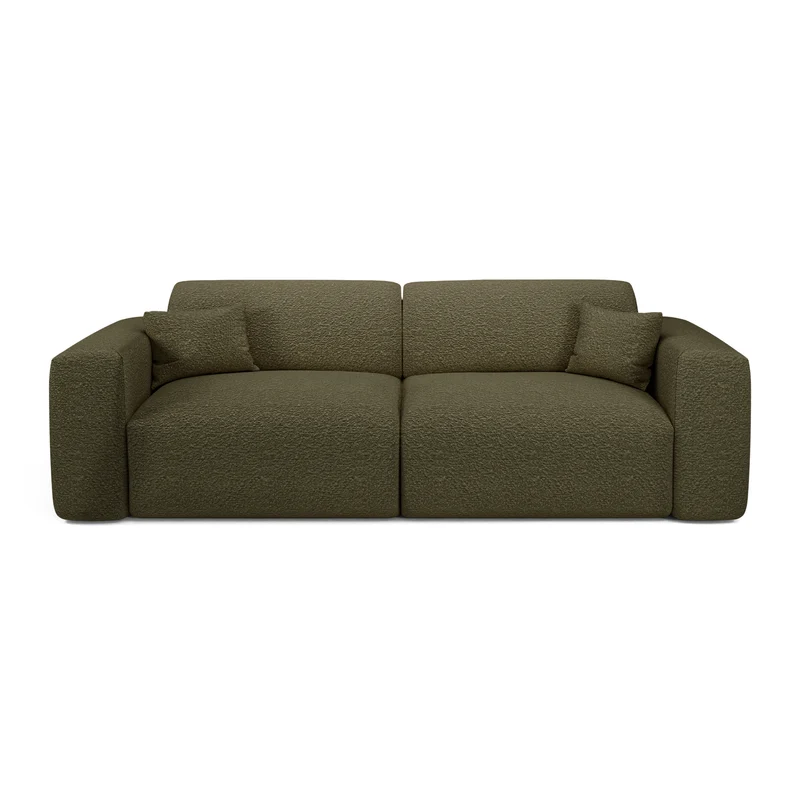 Canapé 4 places convertible LIVA Tissu bouclette