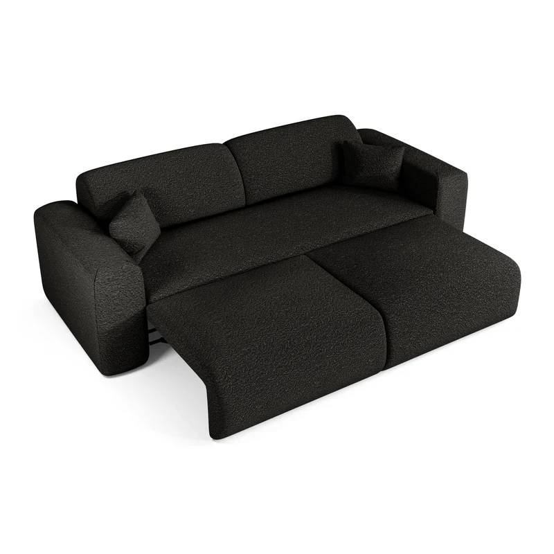 Canapé 4 places convertible LIVA Tissu bouclette