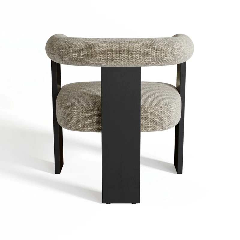 Fauteuil de salle à manger KLOE velours chenillé