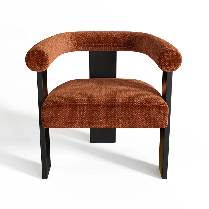Fauteuil de salle à manger KLOE velours chenillé