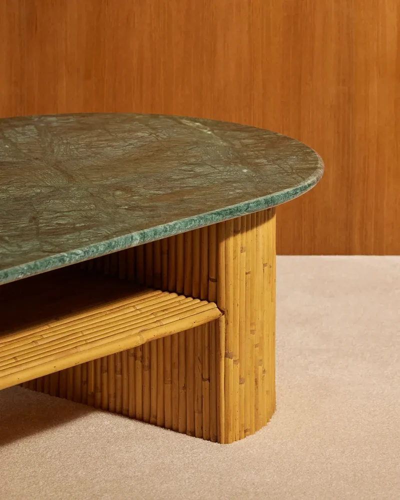 Table basse riviera vert