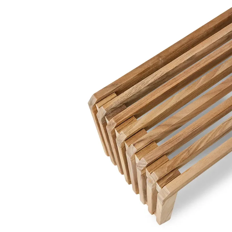 Banc HK Living Slatted en Teck 180 cm