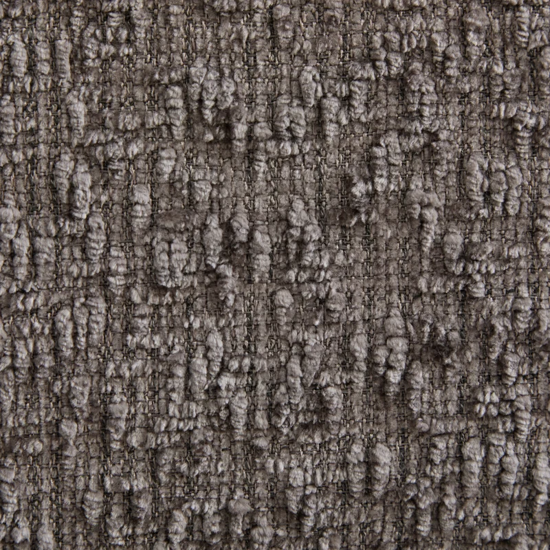 Canapé d’angle 3 places en chenille gris bouclette texturée accoudoirs larges sans montage FLOATING FABRIC ONE