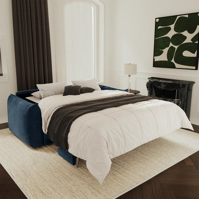 Canapé convertible matelas 140cm COCO Velours