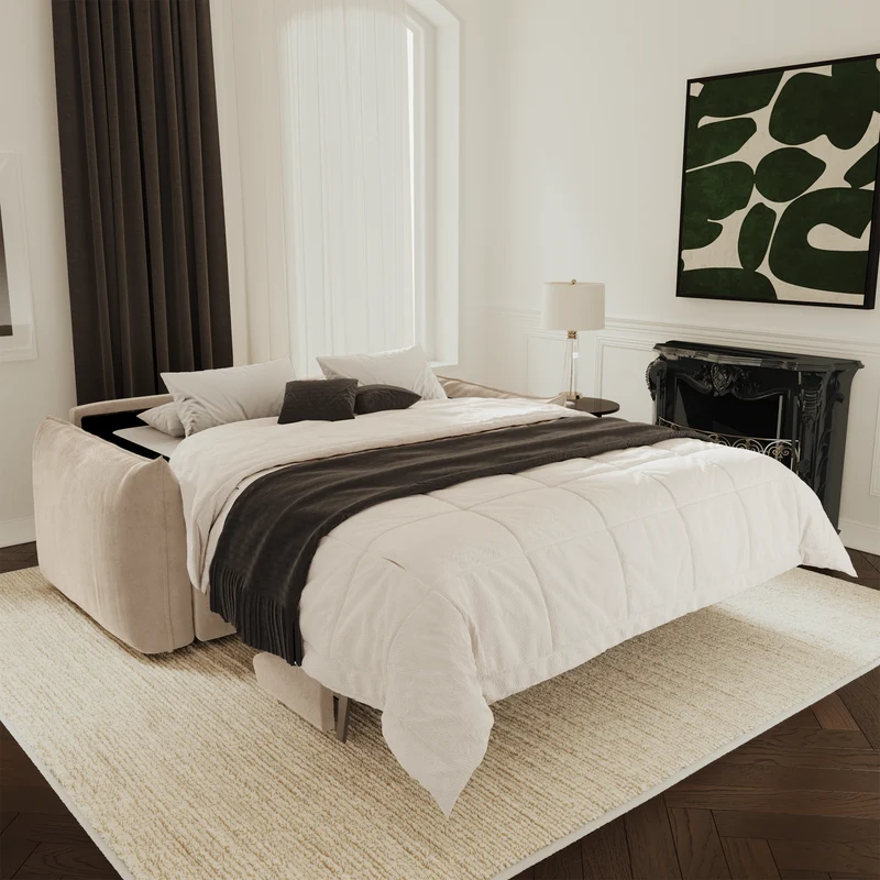 Canapé convertible matelas 160cm COCO Velours