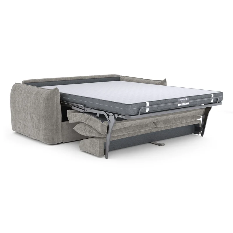 Canapé convertible matelas 140cm COCO Velours gaufré