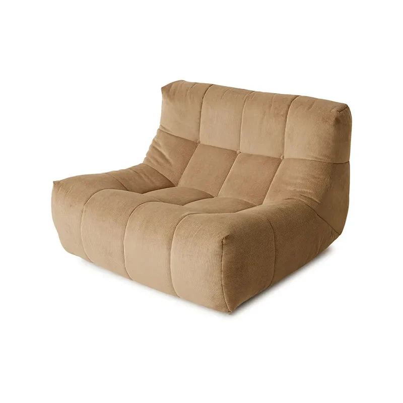 Fauteuil HK Living Lazy Corduroy Rib Brown