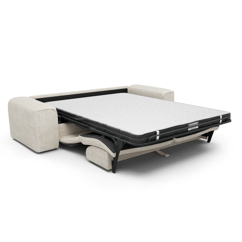 Canapé convertible express matelas Dunlopillo 160cm NOVA Velours tramé