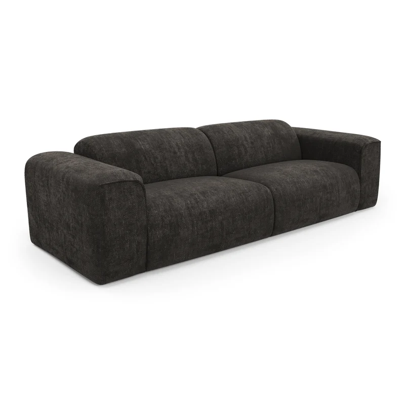 Canapé convertible express matelas Dunlopillo 160cm NOVA Velours tramé