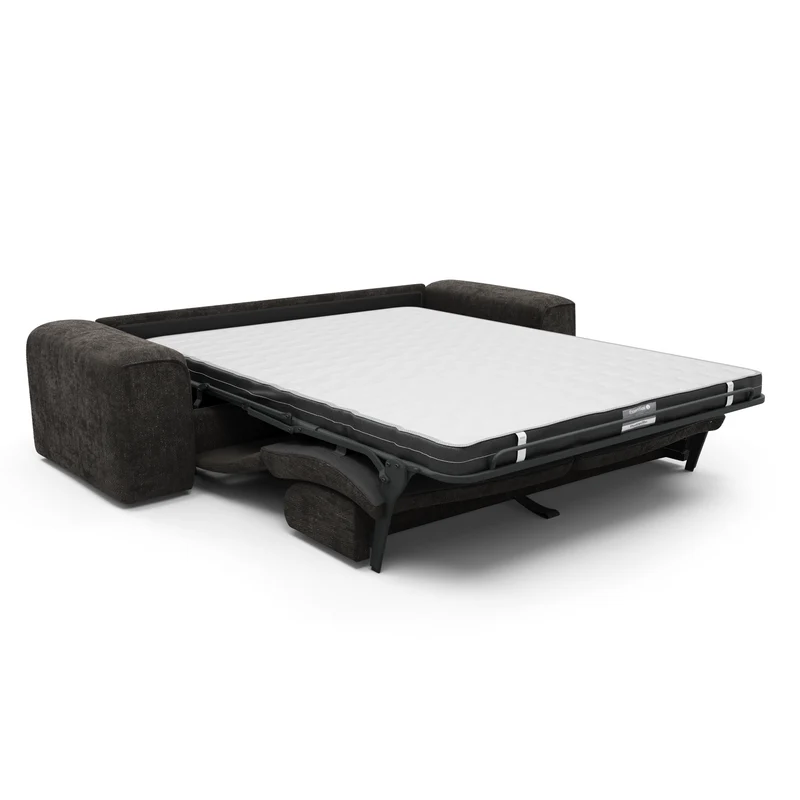 Canapé convertible express matelas Dunlopillo 160cm NOVA Velours tramé