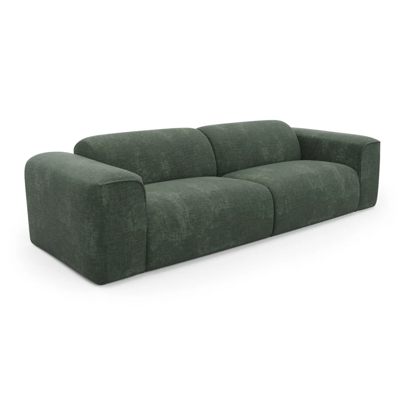 Canapé convertible express matelas Dunlopillo 160cm NOVA Velours à motifs