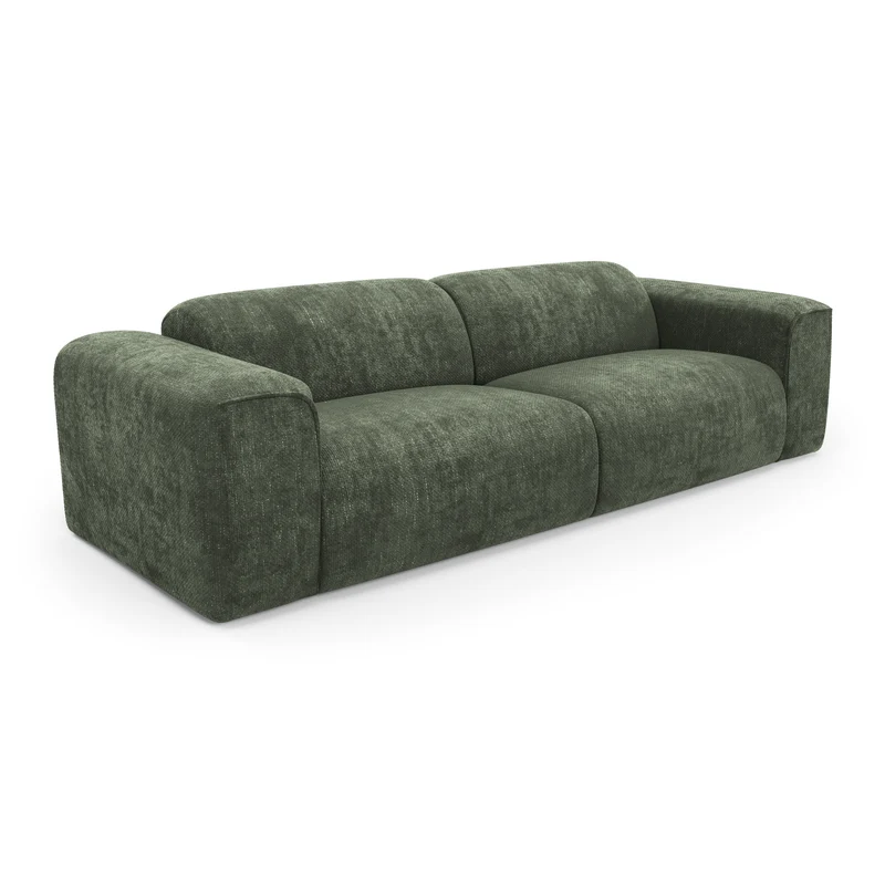 Canapé convertible express matelas Dunlopillo 140cm NOVA Velours tramé