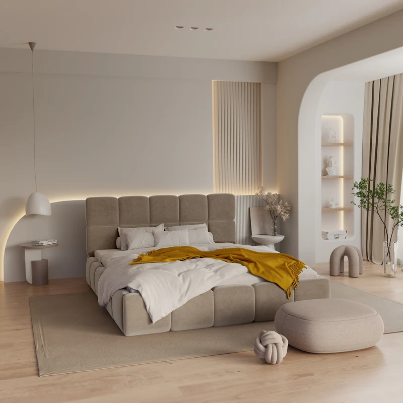 Lit coffre 180cm ONEIRA Velours